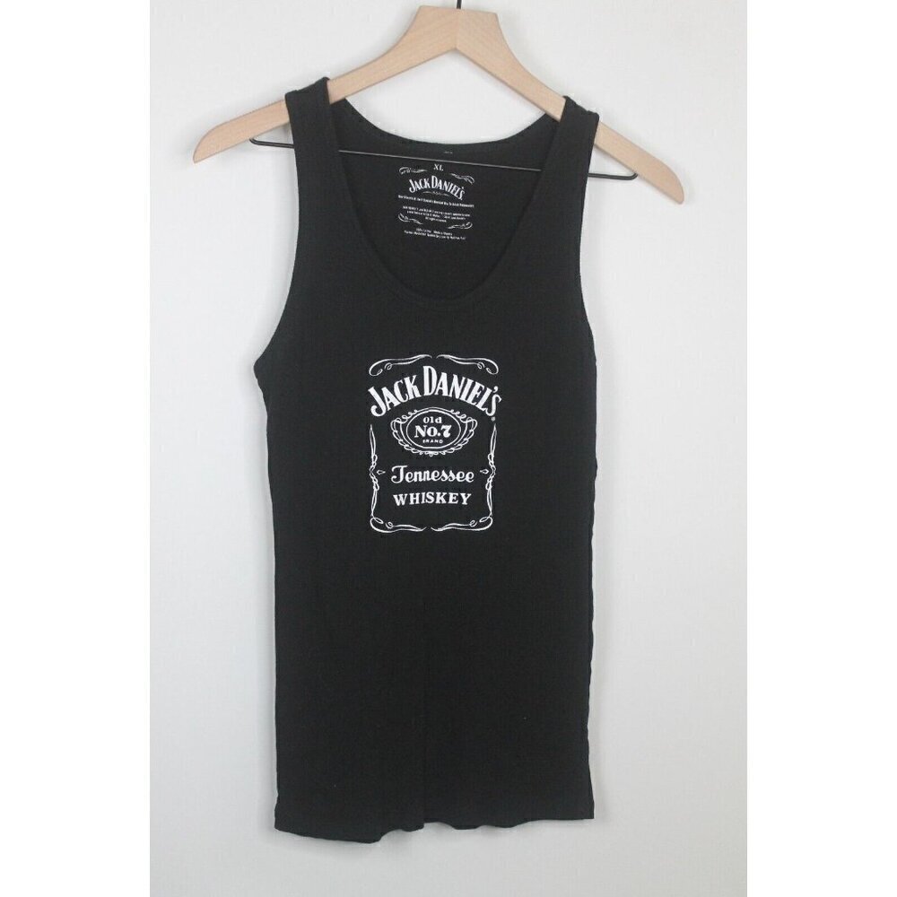 Jack Daniel's Womens Old No.7 Tank Top Sleeveless Tee Black XL SZ XL NWOT
